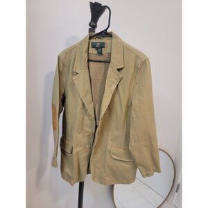 Orvis Zambezi Field Jacket Men's L Heavy Canvas Beige Vintage